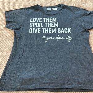 Grandma Life XXL t-shirt, gray